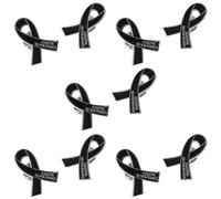 HAPINARY 10 Pièces Broche Oiseau Noire en Alliage de Zinc Gravure, Épinglette Élégante pour Cérémonie Funéraire et Paquet à Dos, Facile à Porter pour Hommes et Femmes