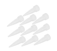 HAPINARY 10 Pièces Buses de Calfeutrage en Plastique Blanc pour Pistolet, Remplacement Rapide et Application Précise pour Petites Plaques Électroniques et Encapsulation LED