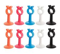 HAPINARY 10 Pièces Butée de Porte en Silicone sans Perçage, Protège Mur et Poignée, Empêche Claquement, pour Voyage et Sécurité Intérieure