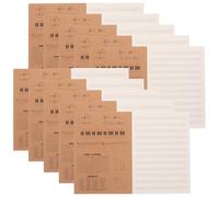HAPINARY 10 Pièces Cahier de Musique à Portée en Papier Khaki 18 Pages Intérieures, Écriture Fluide et Prévention des Bavures pour Composition Musicale Créative et Guitare