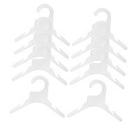HAPINARY 10 Pièces Cintre pour Chien De Compagnie Porte-vêtements pour Petits Animaux Rotin Osier Cintre De Marié Chiot Barbes Latte Baie Jouets Mini Cintres Race Blanche Abdos