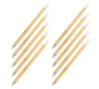 HAPINARY 10 Pièces Crayon Sans Encre Réutilisable Crayon Éternel Bambou pour Dessin Écriture et Esquisse et Écologique pour École et Bureau