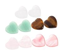 HAPINARY 10 Pièces Décorations Cristal Forme de Cœur Ornements Esthétiques pour Bureau Accessoires de Décoration de Table Cristal Variétés