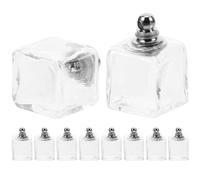 HAPINARY 10 Pièces Pendentif Breloque Bijou Boule de Verre Transparente | Mini Boules Creuses, Bouchon à Vis, pour Contenir Souhaits ou Petits Objets, Fournitures de Bricolage