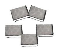 HAPINARY 10 Pièces Sacs Filtre Aquarium Maille Polyester Noir Réutilisables pour Filtration Déchets Poissons et Débris Bassin Aquatique