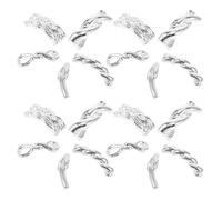 HAPINARY 100 Pièces Embellissements D'ongles Décoration Fournitures D'art Bijoux De Nail Art Charmes En Alliage Des Ongles Ornements D'ongles Silver