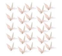 HAPINARY 100 Pièces Origami Paper Cranes Handmade Pearlescent For Wedding Shower Outdoor Decoration Party Supplies