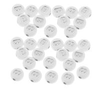 HAPINARY 100 Pièces Perles Alphabet Acryliques Blanches Plates avec Lettres Argentées Perles Petites Lettres pour Bracelets Colliers Porte-clés DIY Accessoires Créatifs