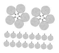HAPINARY 100 pièces Supports Pendentifs Alliage Rond pour Création Bijoux DIY Accessoires Cabochons