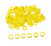 HAPINARY 100pièces Bagues Numérotées pour De Pigeons Lot de Bagues Identification pour Pigeons Voyageurs Et Autres Oiseaux