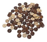 HAPINARY 100pièces Boutons à Coudre Soi-même Coque de Noix de Vintage Légers et Décoratifs pour Manteaux et Vêtements DIY
