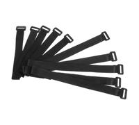 HAPINARY 10Pcs Bande de fixation pour bagages Bande cycliste Ceinture de fixation pour vélo en nylon et polyester noir pour fixer les roues, voyage, rangement et transport