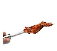 HAPINARY 10pcs Brochettes Barbecue en Acier Inoxydable Réutilisables avec Poignée Résistante la Chaleur, pour Viande et Apéritifs en Activités Extérieures
