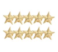 HAPINARY 10pcs Épingles Étoile en Cuivre Or pour Décoration Chapeaux et Paquet à Dos, Broches Métalliques Délicates pour Fête du Travail et Jour de L'indépendance