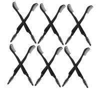 HAPINARY 10pièces Peigne à Cils Et Sourcils Double Embout Brosse Maquillage Portable Pour Séparation Et Allongement Des Cils Outil Beauté Compact Noir Pour Femme