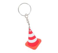 HAPINARY 10pièces Porte-clés Mini Cônes de Signalisation Pvc Résistant Décoration Mignonne et Réaliste à Dos à Main et Voiture Accessoires Amusants pour Fête à Thème Sécurité Routière