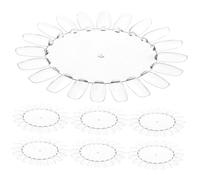 HAPINARY 10Pièces Support Transparent pour Affichage de Vernis à Ongles Pratique de Nail Art et Création de Chartes pour Salons Pédicure