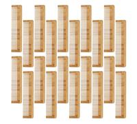 HAPINARY 12 Pièces Peigne Portable Bambou Dents Larges Antistatique pour Cheveux Bouclés et Épais Robuste et Écologique Jetable pour Hôtel Salon Maison et Voyage