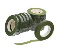 HAPINARY 12 Pièces Ruban Floral Adhésif Vert Adhésif Fort pour Tiges Décorations de Bouquets Projets Artisanaux et Mariages