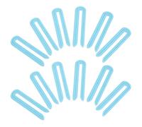 HAPINARY 12 Pinces à Cheveux en Plastique Bleu de U pour Salon, Isolantes Thermiques, Résistantes la Chaleur, Amélioration de L'efficacité, pour Coiffeurs Professionnels