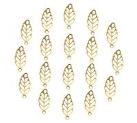 HAPINARY 120 pièces Breloques Pendentifs Creuses Dorées pour Bijoux DIY Charms Métal pour Colliers Bracelets Créations Artisanales