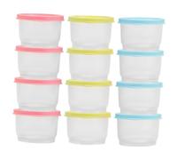 HAPINARY 12pièces Boîte à Nourriture Pour Garçon Fille Mini Bacs De Conservation Hermétiques Sûr Pour Garçon Fille Utilisable Lave-vaisselle Micro-ondes Et Congélateur
