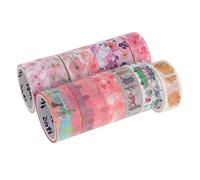 HAPINARY 13 rouleaux Ruban Adhésif Décoratif Papier Sakura Adhésifs pour Scrapbooking Set de Rubans pour Carnet Autocollants Créatifs sans Trace et Facile à Décoller