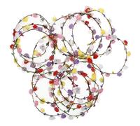 HAPINARY 14 Pièces Couronne de fleurs LED hanukkah hanoucca band led accessoire fete led strip fête du bandeau guirlande couronnes pour femmes Bandeau à fleurs LED coiffe de fleurs à LED