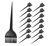 HAPINARY 15 pièces Set Peignes à Teinture de Cheveux avec Pinceaux Mélangeurs pour Application Précise Poignée Ergonomique Noir Outils de Coloration pour Salon et Usage DIY à Domicile