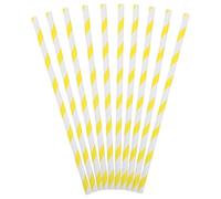 HAPINARY 150 Bâtonnets en Papier Jaune pour Barbe à Papa, Surface Lisse et Sécurisée, Compatibles Machines à Barbe à Papa, pour Fêtes et Événements à Grosse Échelle