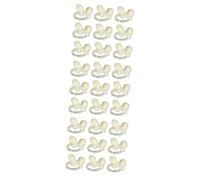 HAPINARY 150pièces Anneaux De Pour à Support De Pratique Blanc Pour Art Nail Et Affichage De