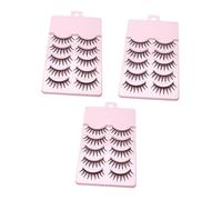 HAPINARY 15Paires Faux Cils Naturels de Extensions de Cils pour Salon Longs et Épais Pratiques et Faciles à Appliquer Parfaits pour Sorties et Événements
