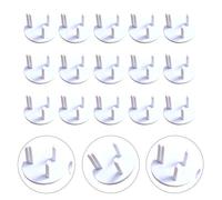 HAPINARY 15pcs Cache-prises de Sécurité pour Prise Électrique Standard Britannique en Abs Blanc, Protection Électrique pour Garçon et Filles, Prévention des Risques Domestiques