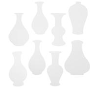 HAPINARY 16 Pièces Pochoirs en Papier Forme Vase pour Peinture Garçon et Filles, Style Chinois Bleu et Blanc, Facile à Colorier et Résistant, pour Activités Créatives et Chambres D'garçon