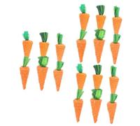 HAPINARY 18 Pcs Radis De Paille à Mâcher Les Cochons Cochon Empaqueter Jouets pour Hamsters Lapin Jouets à Mâcher pour Lapins Osier Bourrage Cobayes Accessoires pour Cochons d'Inde Paille