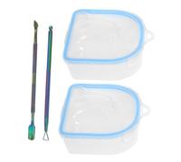 HAPINARY 1ensemble Bols De Soaking Pour Avec Outils De Manucure De Spa à Double Pour Soigner Et Éliminer Les Cuticules Parfait Pour Nail Art Polissage Des