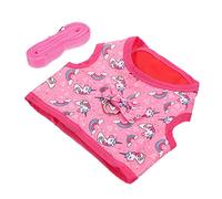 HAPINARY 1ensemble Et Laisse pour Petits Animaux Design Cartoon Confortable Et Résistant pour Promener Lapins Chinchillas Écureuils Et Hamsters Couleur Licorne