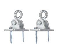 HAPINARY 1ensemble Kit de Fixation pour Balançoire Robuste Acier Coulé Crochets et Vis Support Stable pour Hamac et Chaise Suspendue Usage Extérieur et Intérieur Installation Sécurisée
