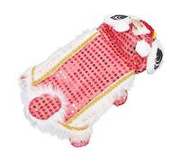 HAPINARY 1pièce Costume De Chien Lion Dansant pour Nouvel an Vêtement Festif Adorable pour Animaux De Compagnie Accessoire De Fête Unique