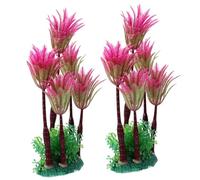 HAPINARY 2 Pièces Aquarium Aménagement Paysager Artificiel Aquarium Poisson Tasse Crochets Plantes D' Substrat De Plante D' Émulation ES d'eau Tasses Fish