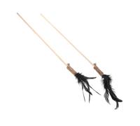 HAPINARY 2 Pièces Baguette Chat Plume Interactif pour Dintérieur et Stimulant avec Cloche pour Changer Comportement de Morsure