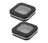 HAPINARY 2 Pièces Boîte Vide Magnétique pour Étui Rechargeable pour Maquillage Compact Portable pour Fard à Paupières Surligneur et Blush Format Mini pour Voyage