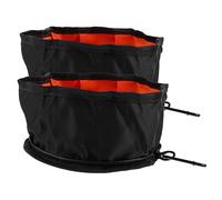 HAPINARY 2 pièces Bol Pliable Étanche pour Chien et Chat Portable et pour Voyage Camping et Randonnée de Noirs pour Eau et Nourriture