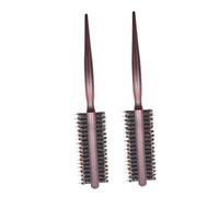 HAPINARY 2 pièces Brosse Coiffage Professionnelle Peigne Démêlant Bouclés avec Manche Bois Ergonomique Brosse Ronde Naturelle pour Boucler et Donner Volume