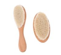 HAPINARY 2 Pièces brosse de bain démêlant épilateur incarné brosse et peigne brosse pour le corps peau blaireau rasage hair charms plumeau de salon outils de salon de coiffure Hêtre
