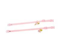HAPINARY 2 pièces Collier pour Chat avec Clochette de Coton Doux Design Adorable pour et Ajustable et Confortable pour Occasions Spéciales