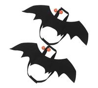 HAPINARY 2 Pièces Costume pour Animaux Cape de Chauve-Souris avec Cloche Citrouille pour et Petits Chiens Déguisement Halloween Facile à Mettre pour Fêtes et Cosplay