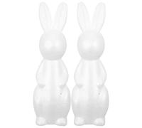 HAPINARY 2 Pièces Formes Lapin en Mousse Polystyrène Blanche pour Décoration Intérieure et Bricolage Créatif Garçon et Filles et Adultes