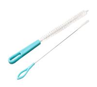 HAPINARY 2 Pièces Kit De Brosse De Nettoyage Portative Goupillon Longs Nettoyeurs De Pour Bouteilles D'eau Brosse Nettoyante Pour Biberon Gâteau Détergent