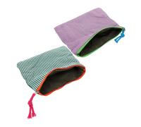 HAPINARY 2 Pièces Large Capacity Travel Makeup Bag for Women Portable Grid Makeup Organizer Pouches Cosmetic Storage and Vanity Case for Skincare Essentials